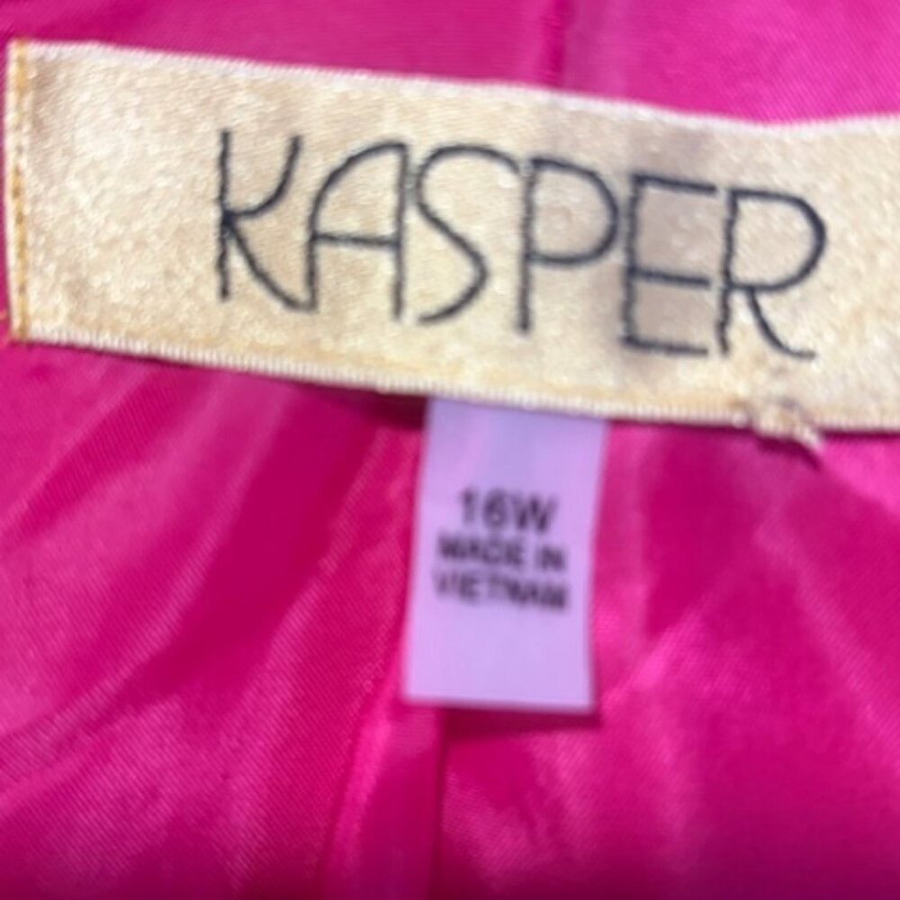 BRAND NEW KASPER 2-PIECE WOMAN'S SUIT BLAZER & SKIRT 16W ROSE - Picture 11 of 11